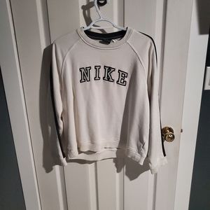 Nike Sweater, White, Youth Large